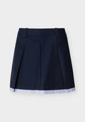 Tommy Jeans TONAL LOGO APPLIQUÉ PLEATED MINI SKIRT