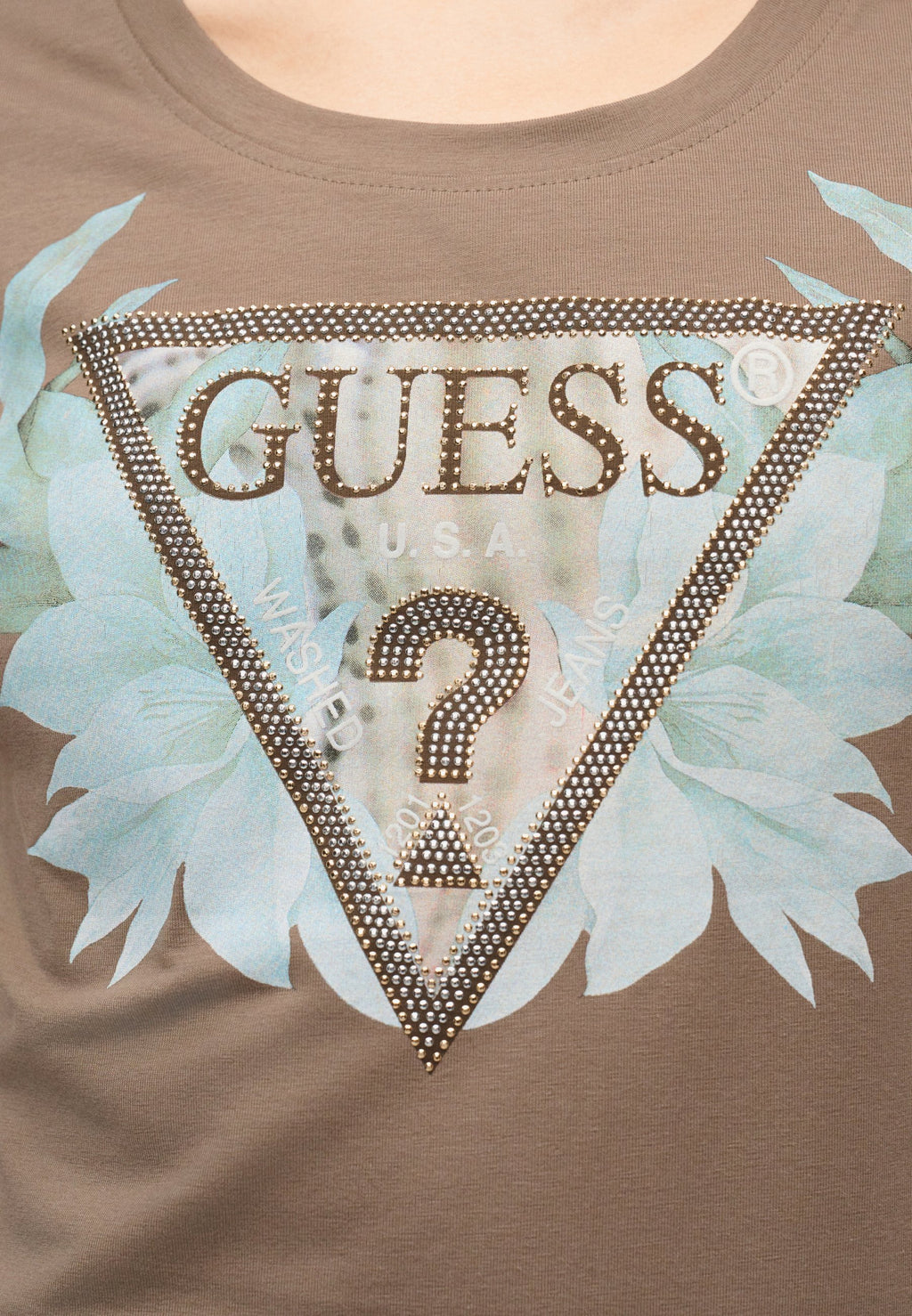 Guess FLOWER TRIANGLE TEE