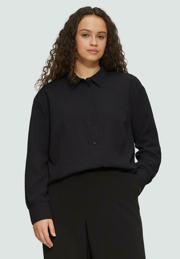 s.Oliver Button-down blouse - schwarz