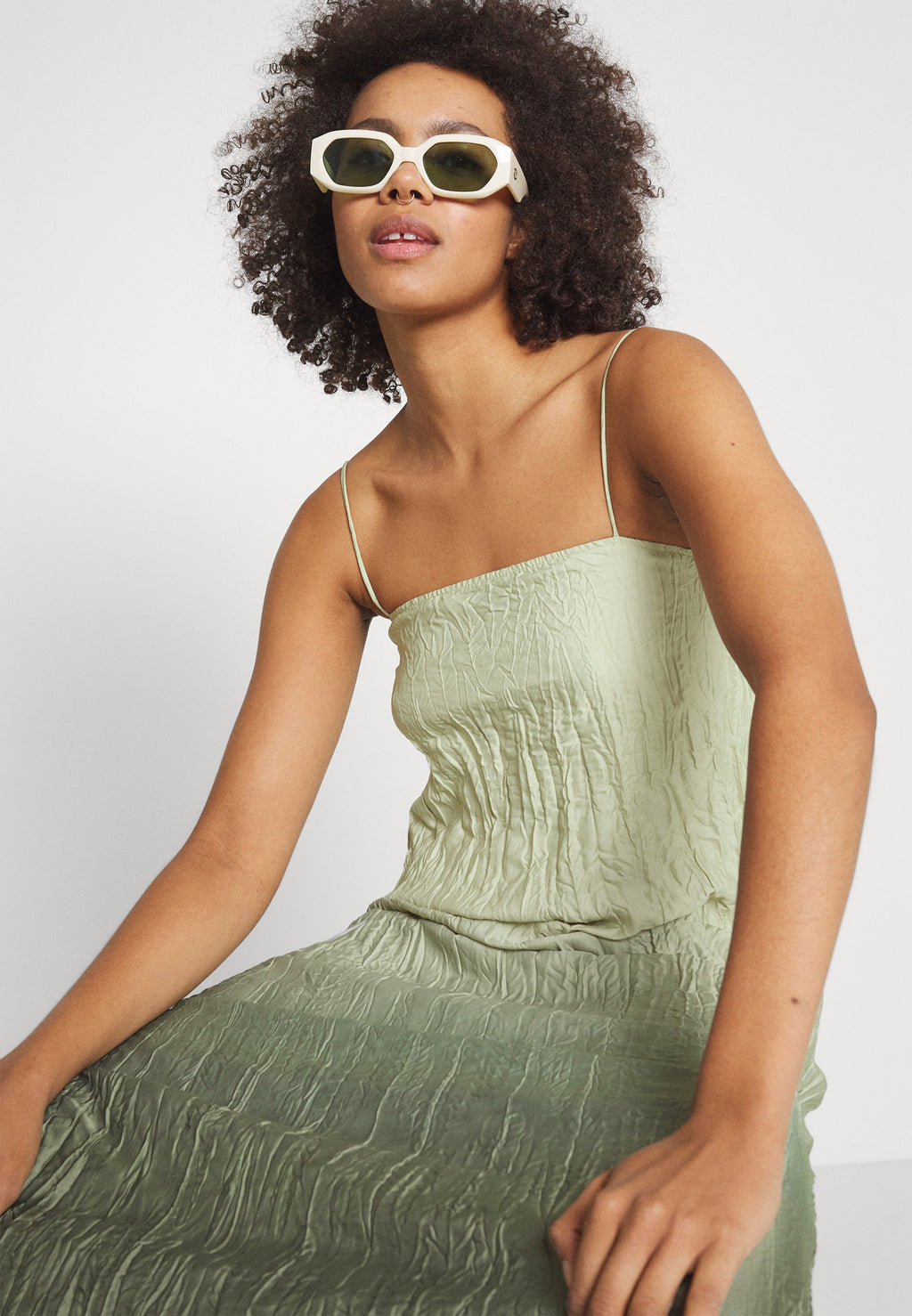 Weekday INA CRINKLE DRESS