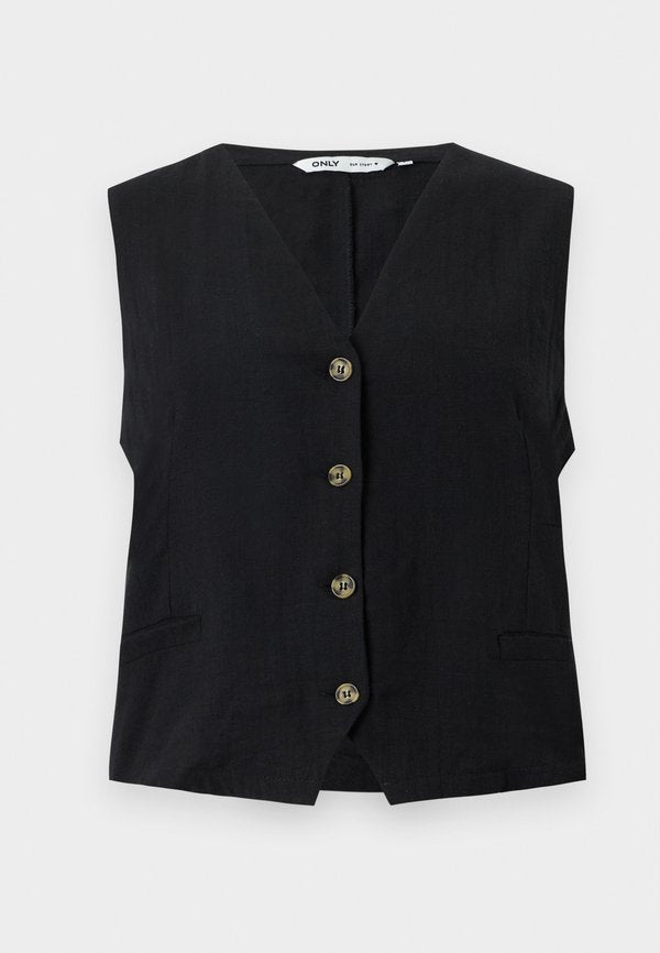 ONLY ONLTIZANA - Waistcoat - black