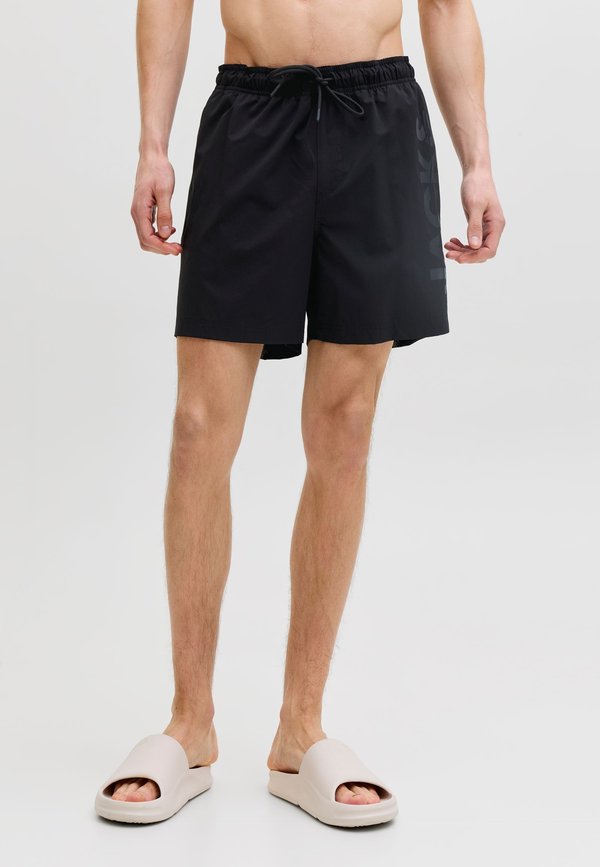 Jack & Jones JACK & JONES MEN'S SWIM SHORT JPSTMAUI WAVE LOGO PLAIN - Swimming shorts - schwarz