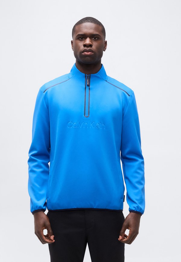 Calvin Klein Golf BROOKHILL TECHNICAL HALF ZIP - Sweatshirt - sapphire