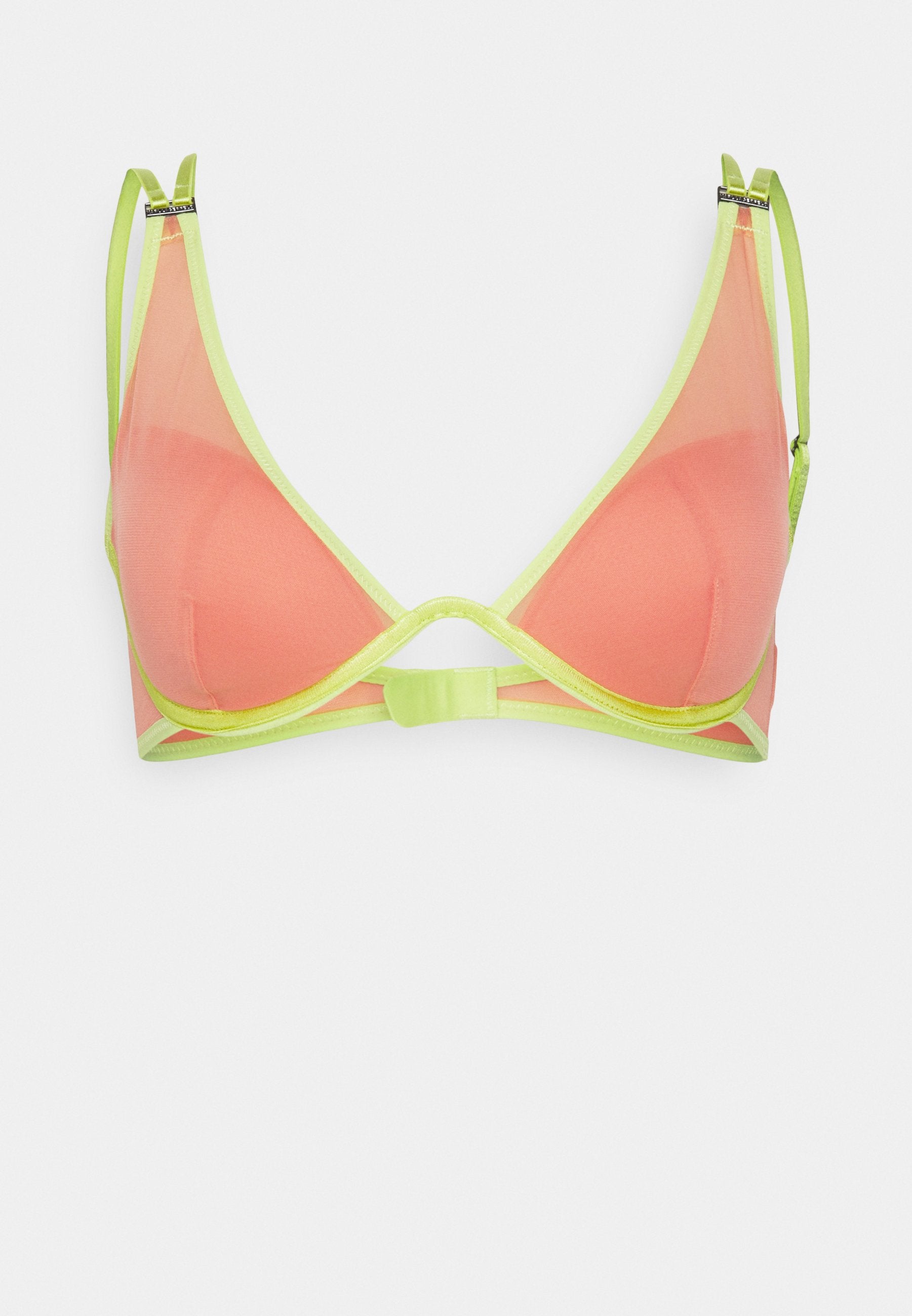 SHEER STRAPPY DEMI CUP BRA Media 1