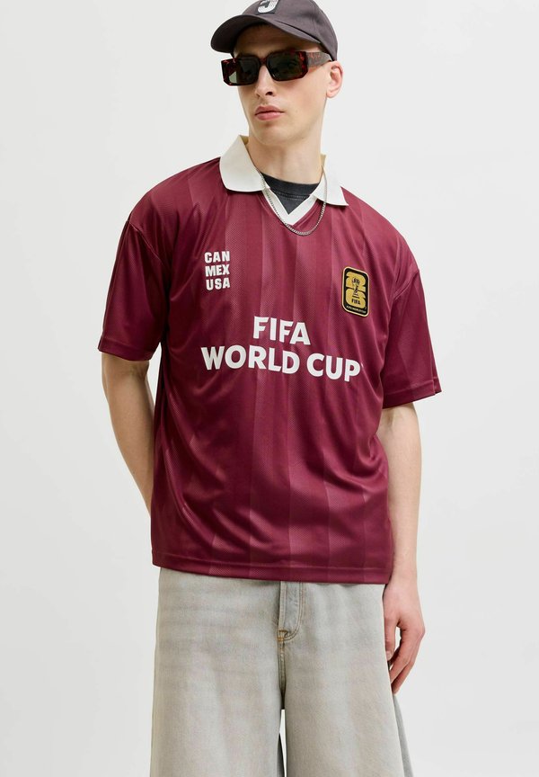 Jack & Jones T-SHIRT T-SHIRT - Polo shirt - cabernet