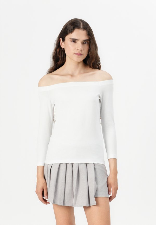 Vero Moda VMPANDA OFF SHOULDER  - Long sleeved top - bright white