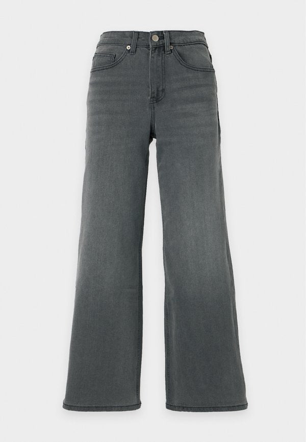 Vero Moda Petite VMOLIVIA - Wide Leg - medium grey denim
