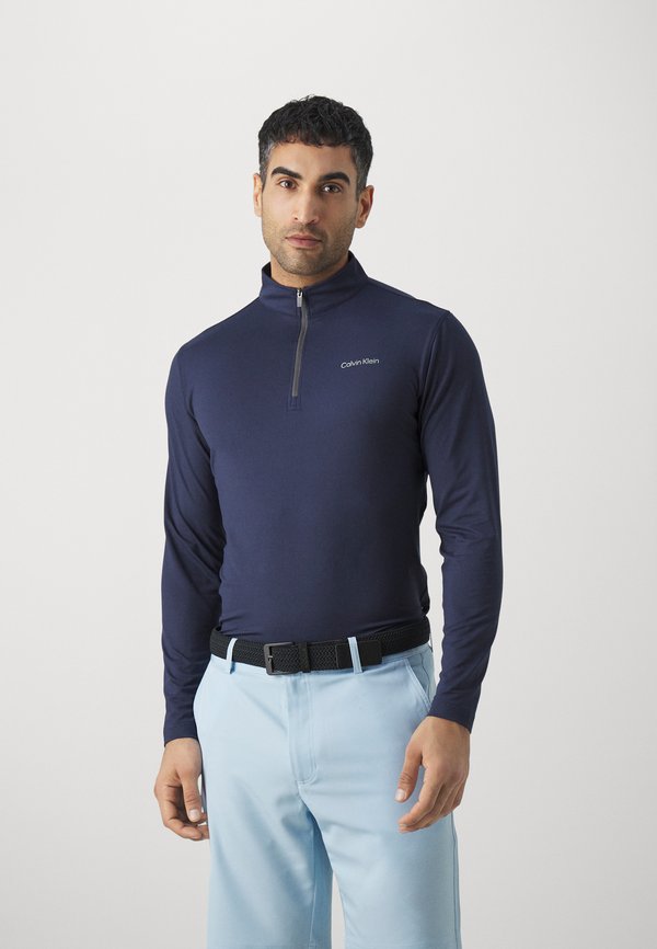 Calvin Klein Golf NEWPORT HALF ZIP - Long sleeved top - navy