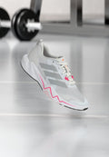 adidas Performance RAPIDMOVE GO - Training shoe - footwear white/silver-coloured metallic/lucid pink