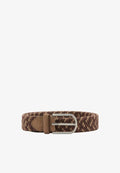Mango ADULT - Braided belt - medium brown