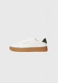 Tommy Hilfiger MIX COURT SNEAKERS - Trainers - ecru/arctic spruce