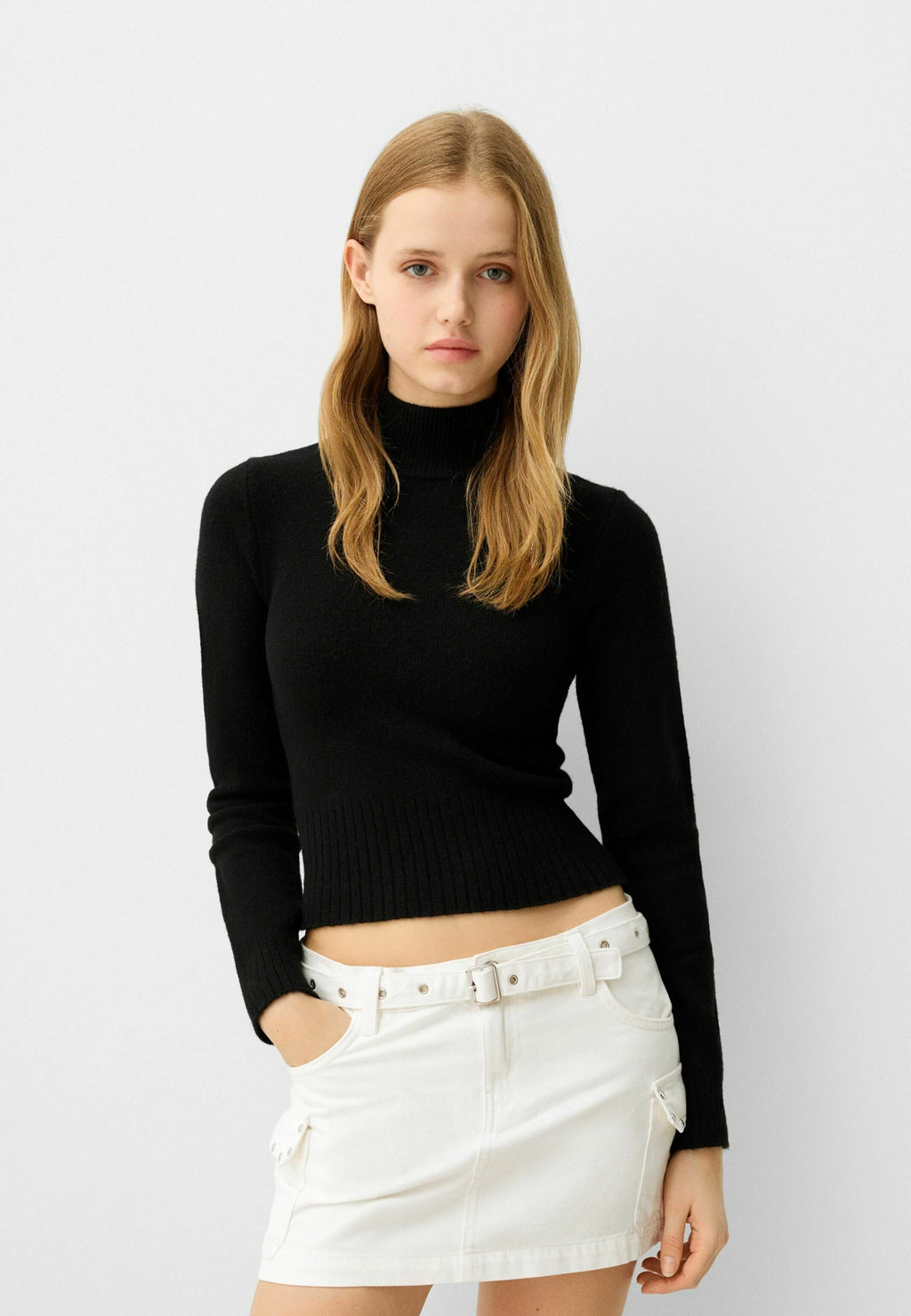 Bershka STUDDED WITH BELT
