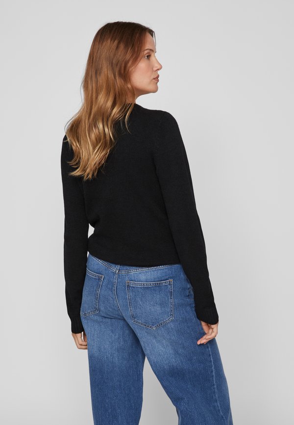 VILA VIRIL V-NECK L/S KNIT TOP - NOOS