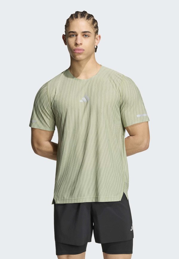 adidas Performance ADI365 TEE - Sports T-shirt - tent green   halo green