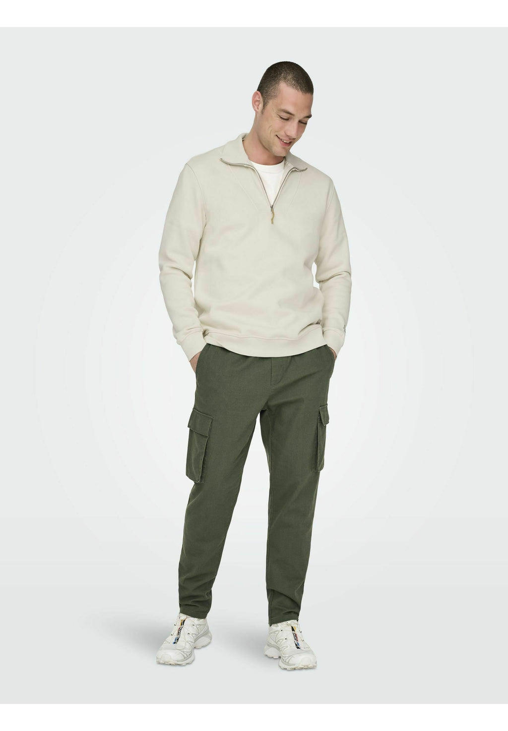 Cargo ONSLINUS Tapered Fit Linen Media 2