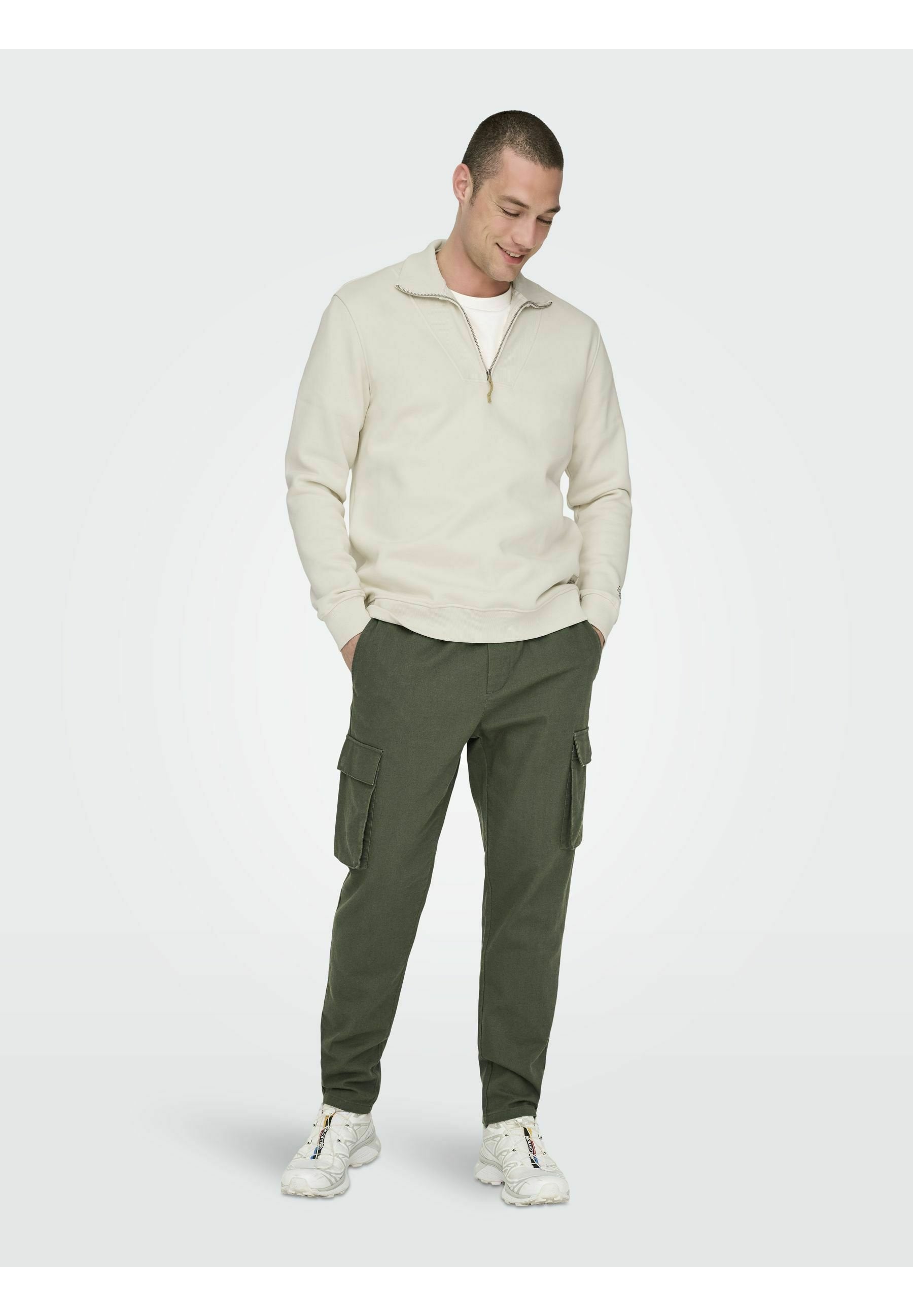 Cargo ONSLINUS Tapered Fit Linen Media 2