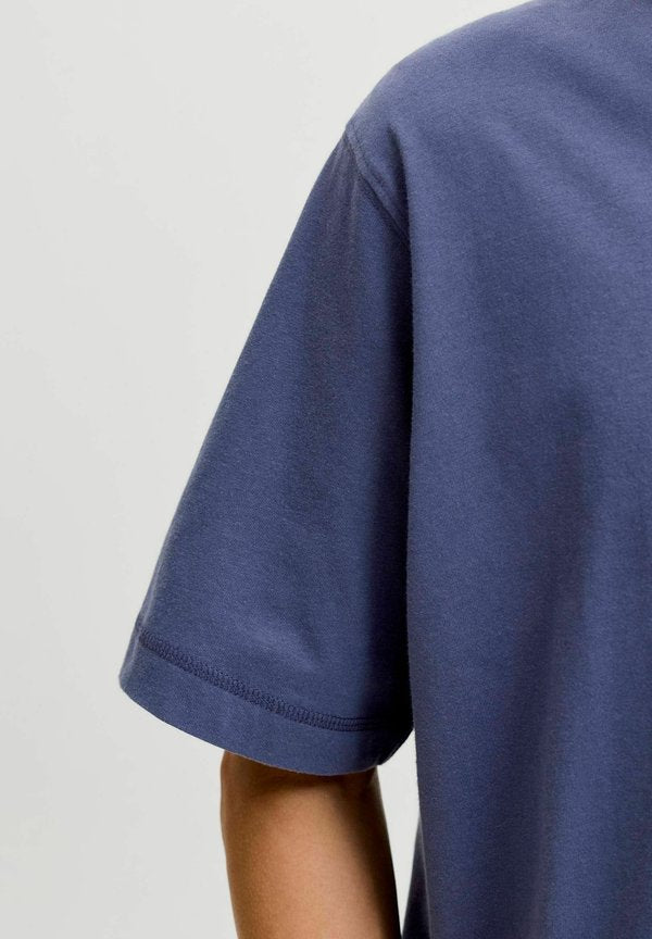 Jack & Jones JORNORREBRO EMB TEE SS CREW NECK PLS - Basic T-shirt - crown blue