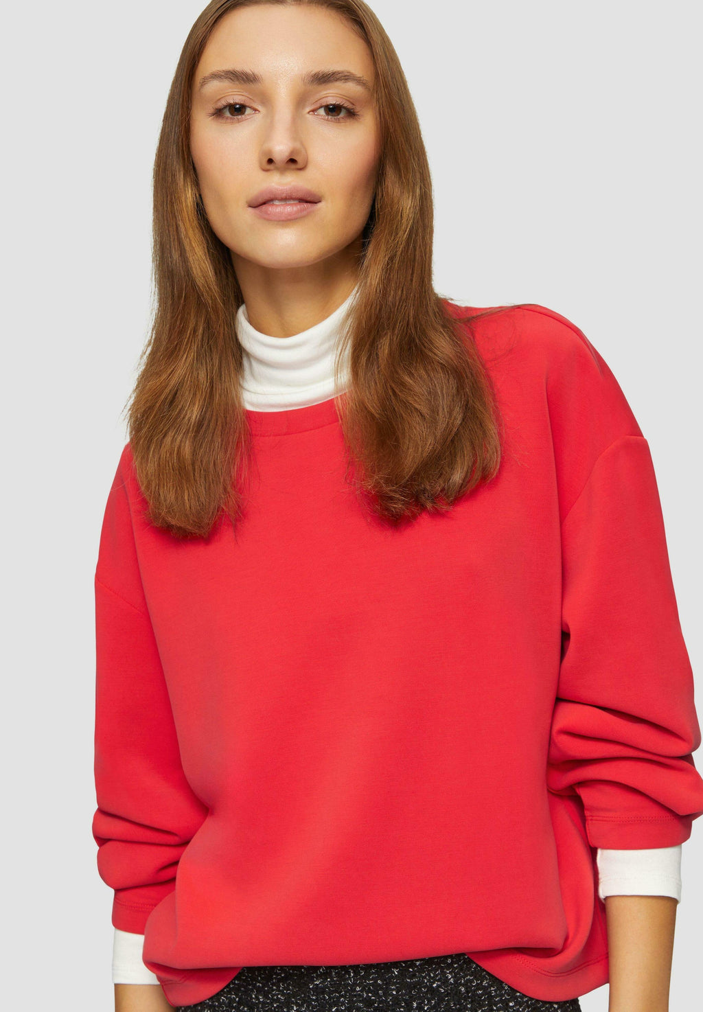 SCUBA-SWEATSHIRT AUS MODALMIX IM RELAXED FIT Media 4