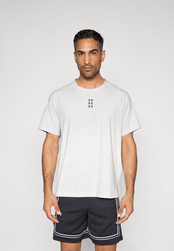 Under Armour HOOPS SHOOTING  - Basic T-shirt - halo gray/white/black