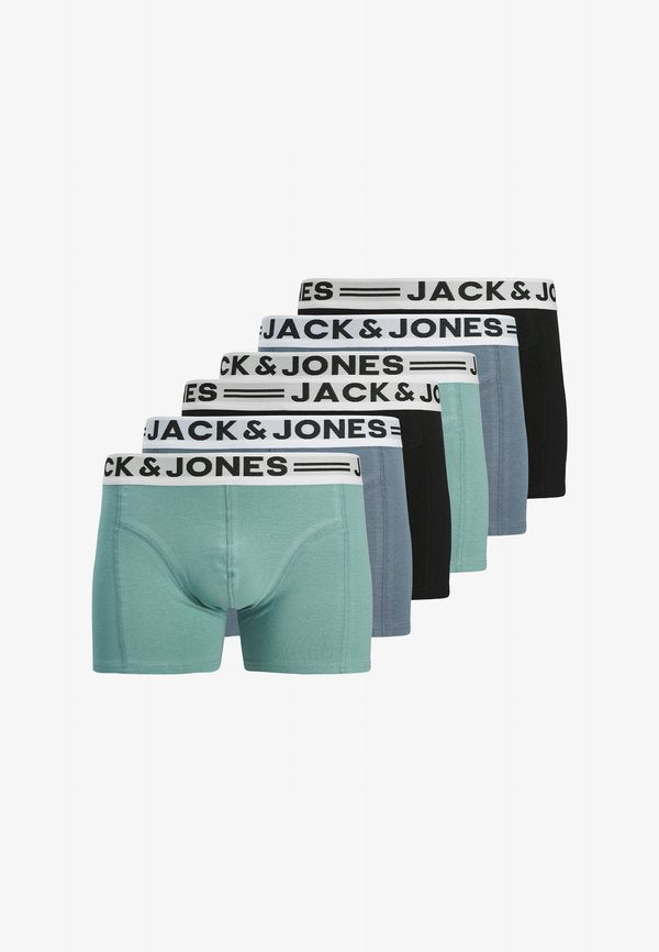 Jack & Jones 6 PACK - Trunks - mineral blue mirage