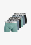 Jack & Jones 6 PACK - Trunks - mineral blue mirage