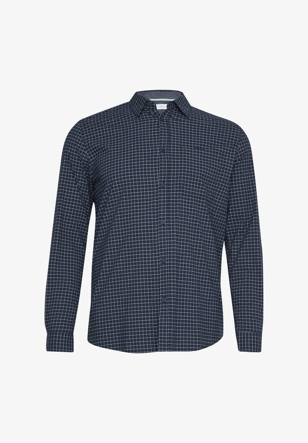 s.Oliver REGULAR-FIT- MIT KENTKRAGEN - Shirt - navy