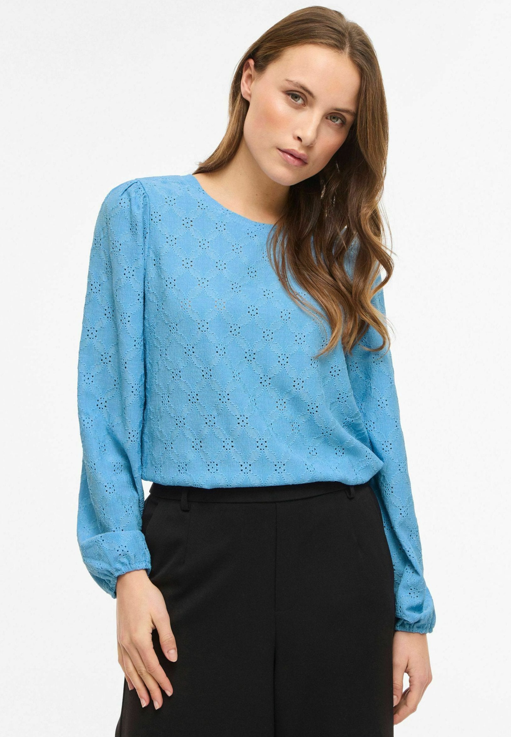 VILA VIASTA O-NECK L/S TOP - NOOS