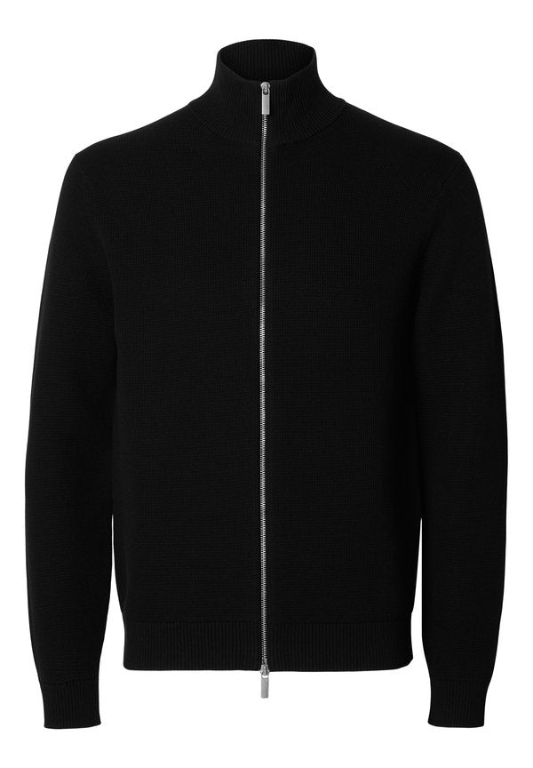 Selected SLMDANE LS KNIT STRUCTURE FULL ZIP NOOS