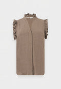 Selected Ruffle detail Sleeveless