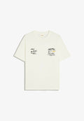 Bershka RELAXED FIT PRINTED T-SHIRT - Print T-shirt - white