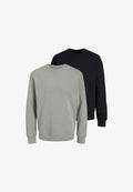 Jack & Jones 2ER PACK - Sweatshirt - schwarz grau