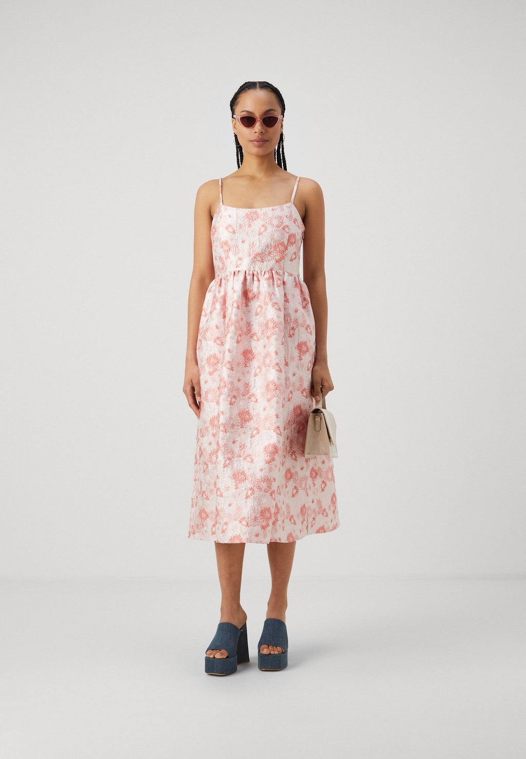 Selected Midi Floral jacquard