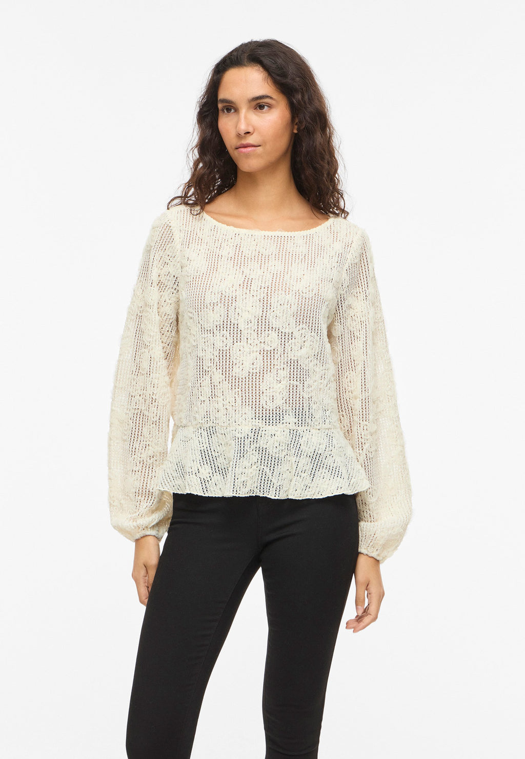 VILA Long Sleeved VIROCANA Boatneck