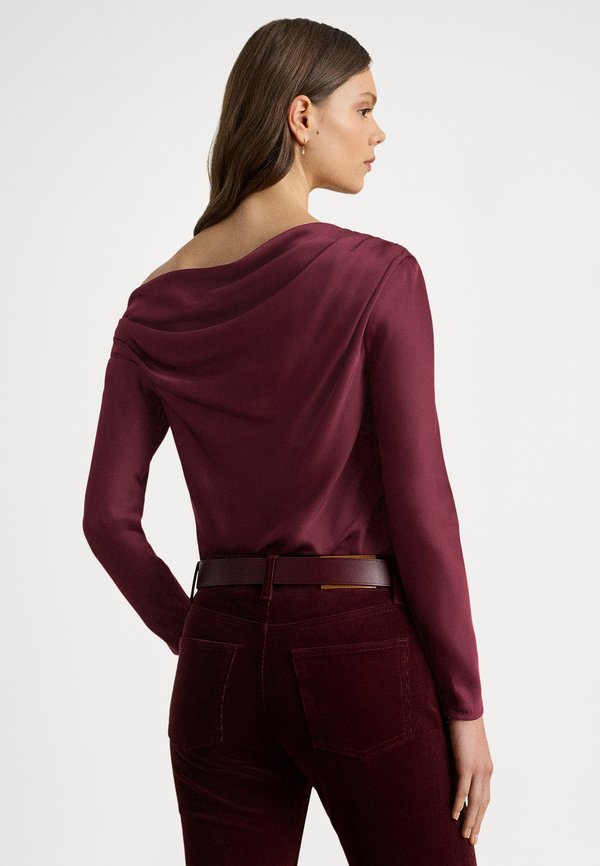 Lauren Ralph Lauren SATIN CHARMEUSE OFF-THE-SHOULDER BLOUSE