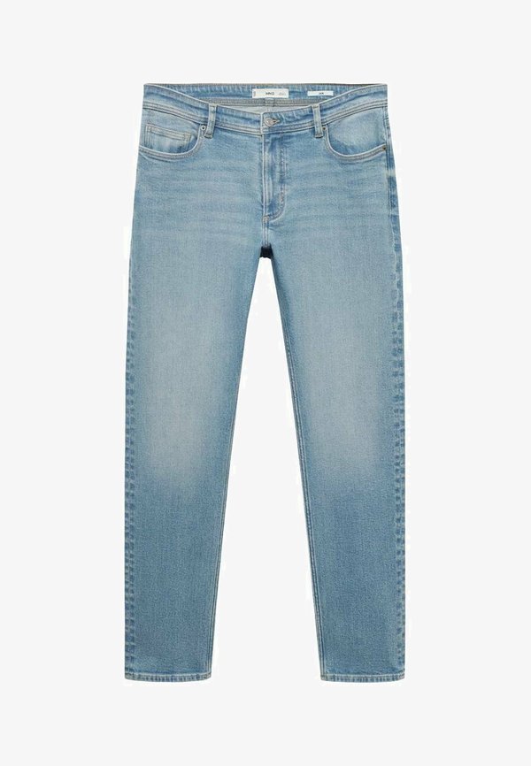 Mango JAN WITH FRAYED EFFECT - Slim fit jeans - light blue