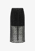 ONLY ONLBLAKE Midi - A-line skirt - black