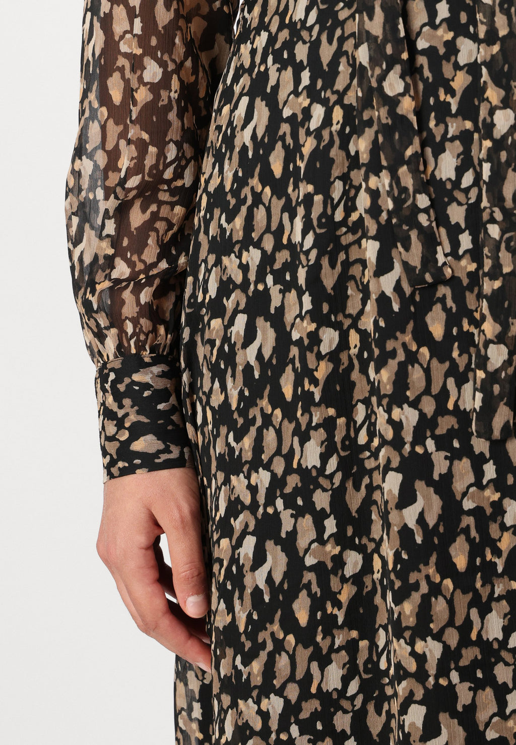VILA VIFALIA V-NECK L/S MIDI DRESS - NOOS/DC