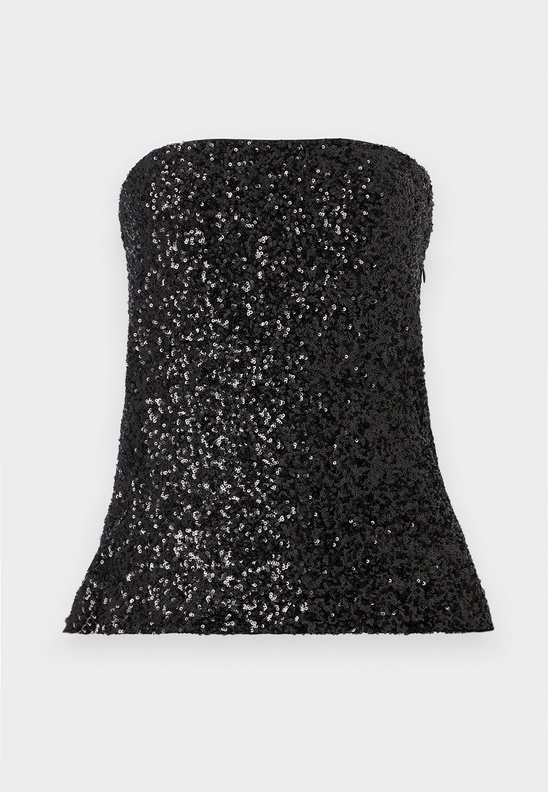 Long-Length Sequin Tube Top - Abercrombie & Fitch - View 1
