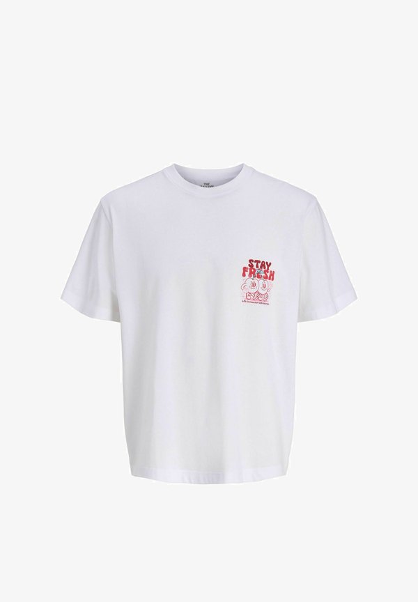 Jack & Jones T-SHIRT BACKPRINTET T-SHIRT - Print T-shirt - bright white