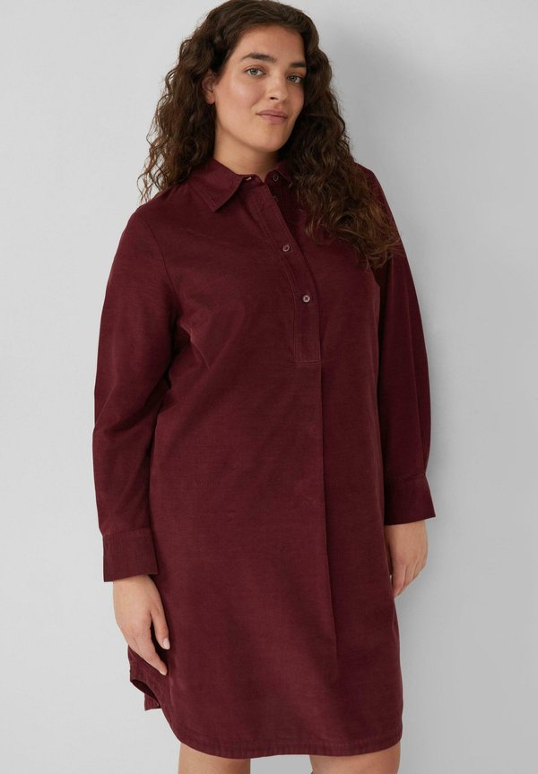 s.Oliver Shirt dress - bordeaux