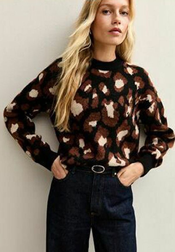 New Look ANIMAL PATTERNED CREW NECK