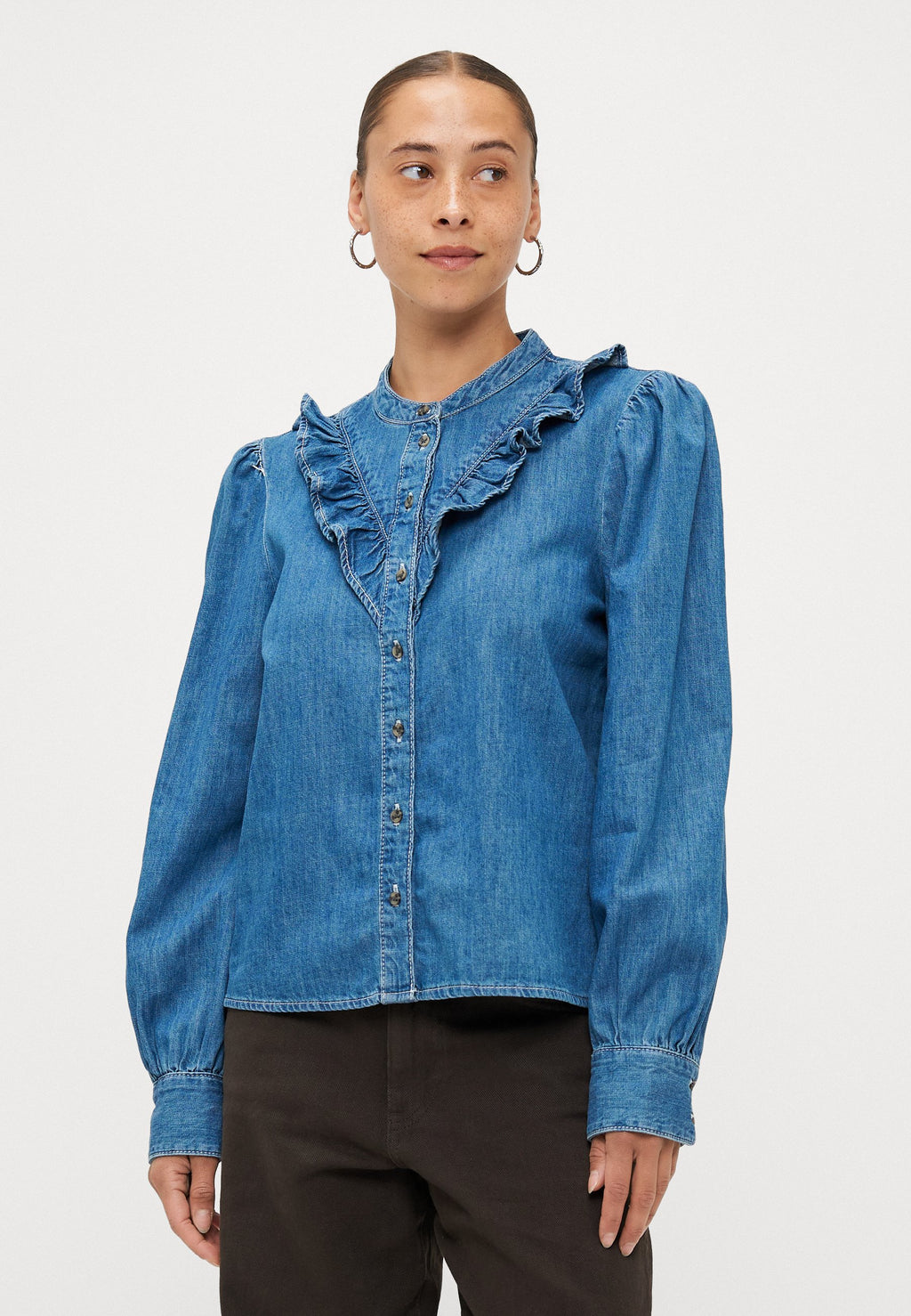 ONLDASHA SEVIGNY FRILL SHIRT  Media 3