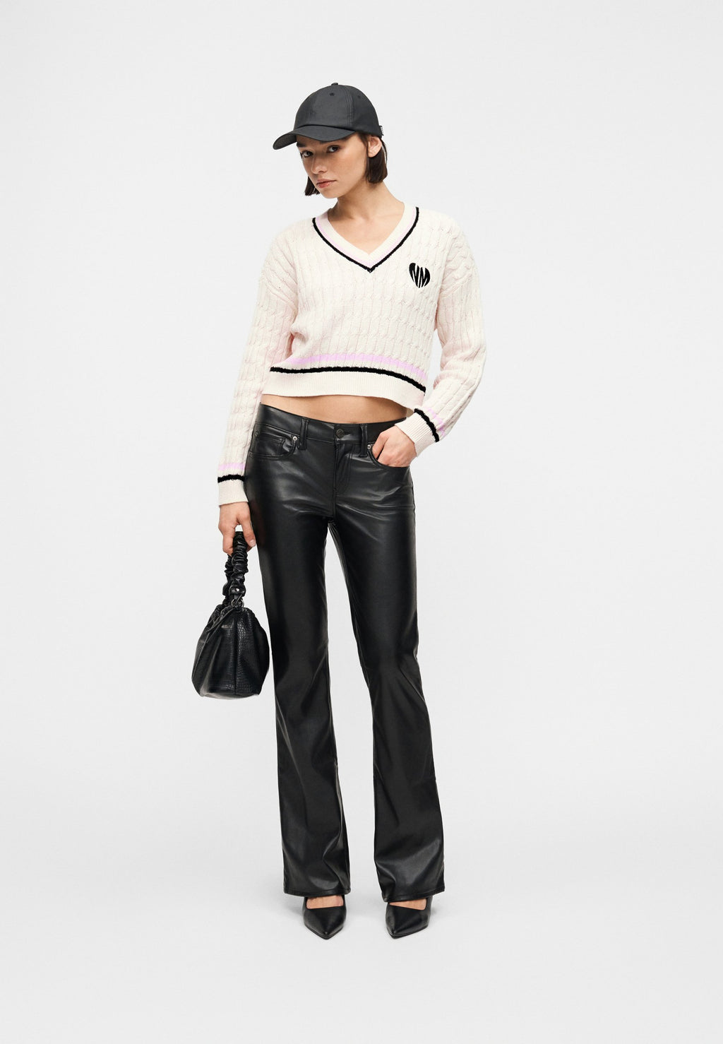 Noisy May NMMAKI CABLE V NECK