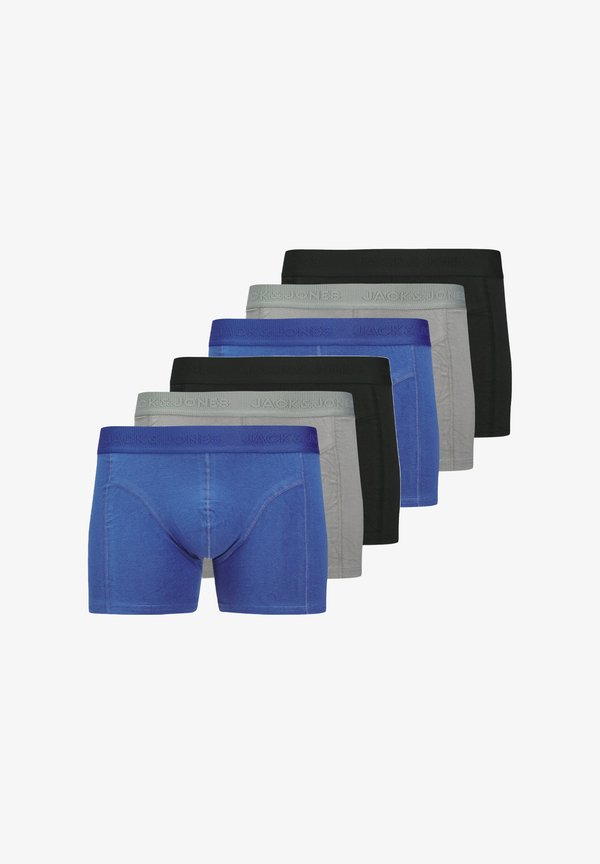 Jack & Jones RETRO 6ER PACK ORDINARY - Trunks - schwarz grau blau