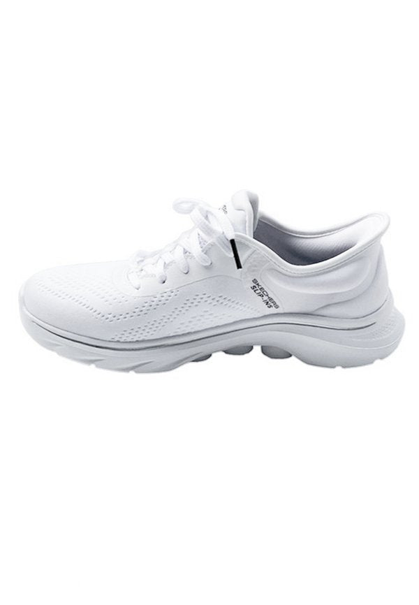 Skechers GO WALK 7 SLIP-IN - Trainers - white textile black trim