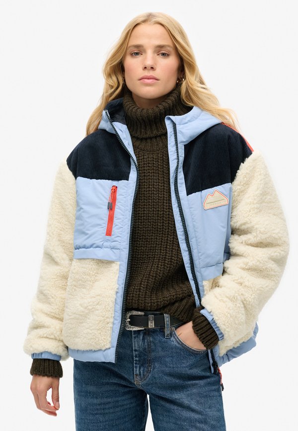 Superdry & Co Fleece jacket - urban cream