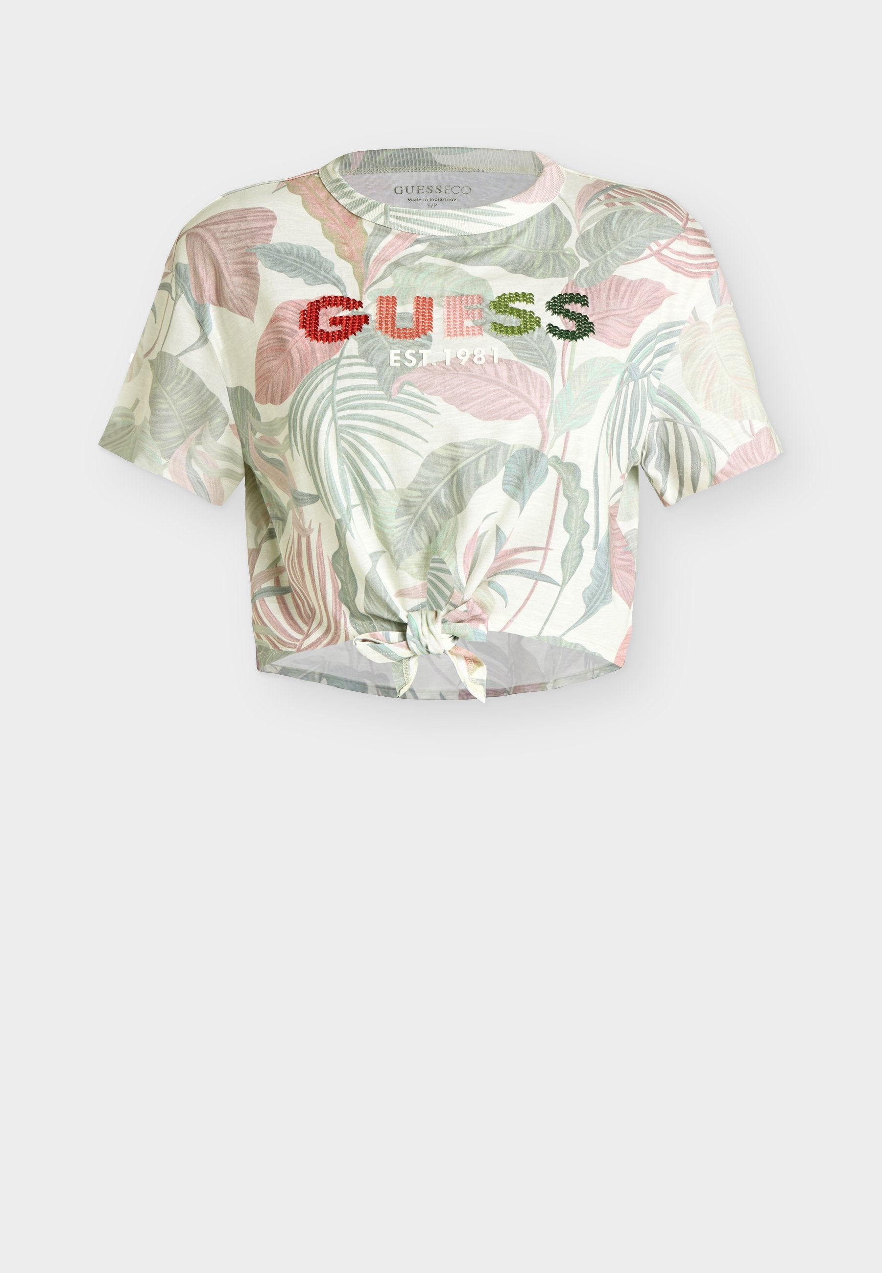 Guess SCRIPT CROP TEE