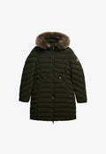 Superdry & Co FUJI HOOD MID LENGTH - Winter coat - surplus goods olive green