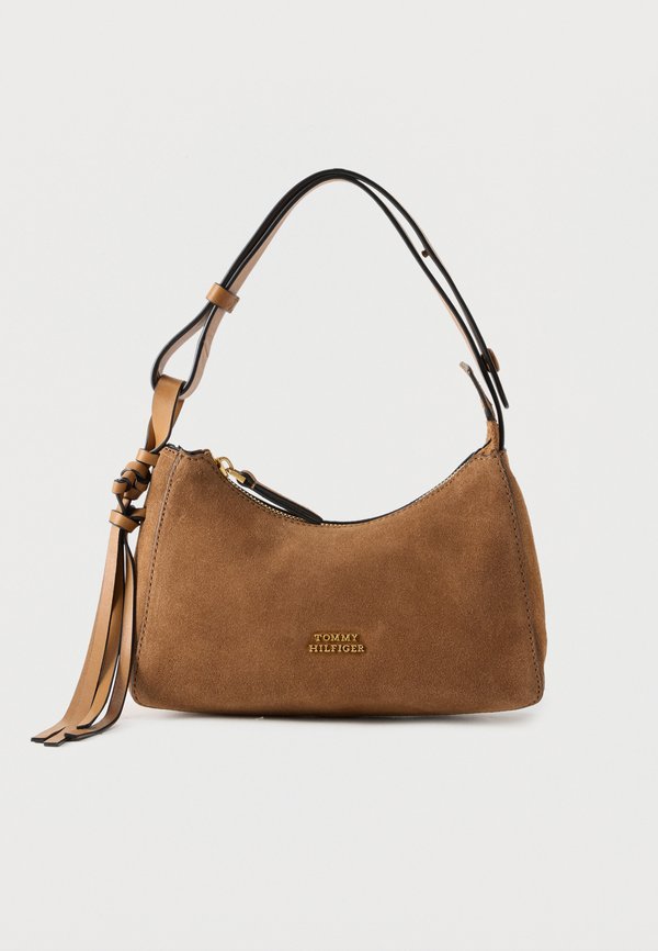 Tommy Hilfiger STATEMENT MINI BAG - Handbag - cognac