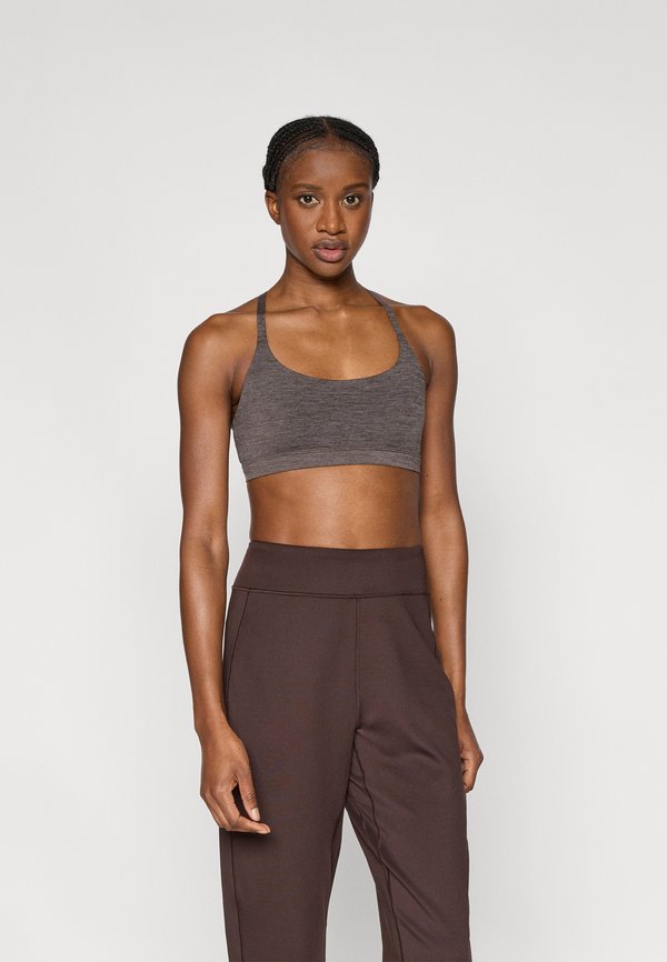 adidas Performance ALL ME LS - Light support sports bra - aurora coffee